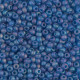 Miyuki rocailles kralen 8/0 - Matte transparent capri blue ab 8-149FR